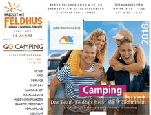 Tablet Screenshot of feldhus-camping.de